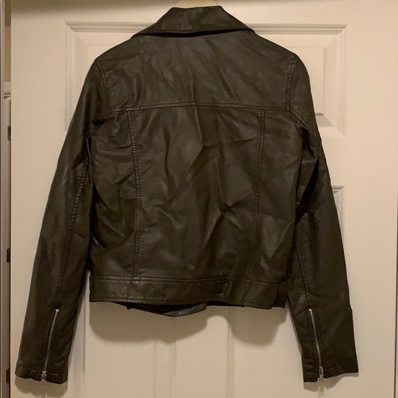 Olive Moto Jacket - Picture 2 of 5